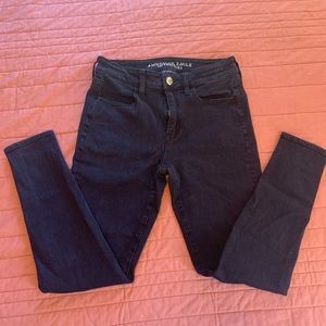 American Eagle Black High Rise Jegging